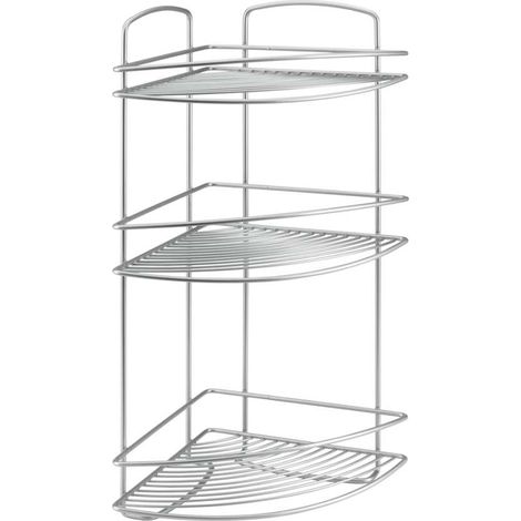 Mensola angolare a 3 ripiani 22x22x53 cm polytherm ond - metaltex (1/5)