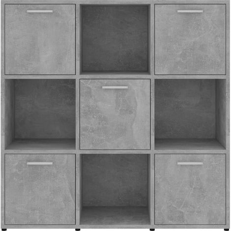 Bibliothèque Gris béton 90x30x90 (1/5)