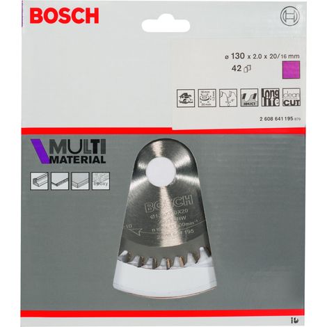 Hoja de sierra circular MM MU H 130x20-42 BOSCH 2608641195