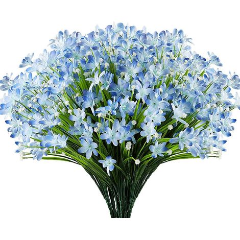 Fleurs Artificielles Extérieur - Résistantes Aux UV - Sans Décoloration - Pour Jardin Balcon Fenêtre - 8 Fagots (1/5)