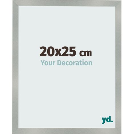 yd. - Cadre photo 20x25 - Aluminium Brosse - MDF - Bologna (1/5)