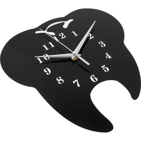 Horloge Murale de Dent Moderne 30 Cm Acrylique Silencieuse Décoration pour Chambre et Cabinet Design Original (1/5)
