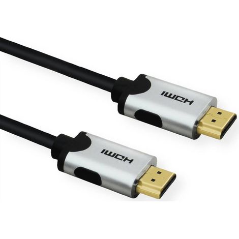 Câble de raccordement Value HDMI Fiche mâle HDMI-A 3.00 m noir 11.99.5943 10K UHD, 8K UHD, blindage double Câble HDMI S347602 (1/2)
