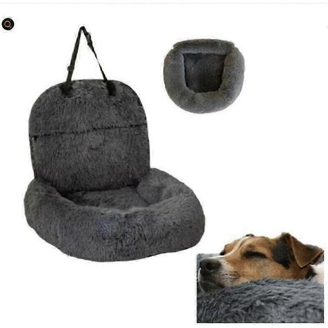 Panier pour chien Car Guard, siège lavable pour chien, gris foncé L