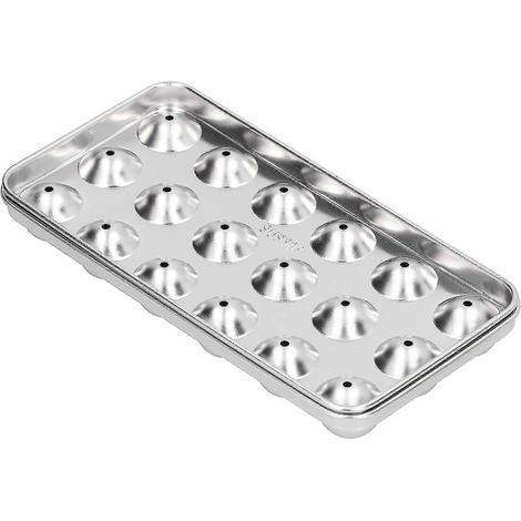Bac à glaçons en acier inoxydable avec couvercle, 6 glaçons