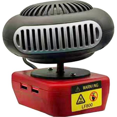Souffleur d'air chaud électrique portable à double mode (air chaud et air froid), compatible avec les outils électriques Milwaukee Li-Ion, pour une utilisation intérieure et extérieure de haute qualit (1/4)
