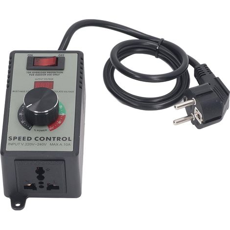 Lntyq Régulateur de Vitesse, Régulateur D'affichage Numérique électronique, Adapté Pour Perceuse à Main/polisseuse/ventilateur, Commutateur de Contrôle de Vitesse En Continu AC220-240V 4000W(126.55.5c