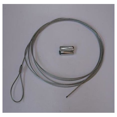 Câble acier galvanisé de suspension rapide longueur 3 mètres 45kg max pour ventilation ALDES