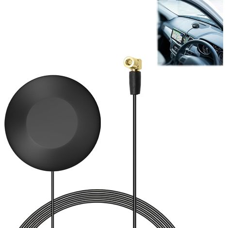 Antenne Dab+ Voiture pour Autoradio Numérique avec Connecteur SMB, Antenne Dab Pare-Brise Autocollante avec Câble 3 m, Antenne Radio Digitale Compatible Pure (1/5)