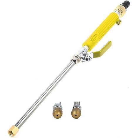Portable Long Pole High Pressure Water Gun for Cleaning, Garden Water Gun (yellow) (1/5)
