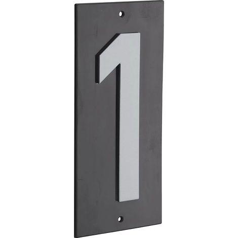 Thirard – Panneau de signalisation ABS à visser 56x120mm – Marquage blanc sur fond noir – Pour intérieur et extérieur – Visibilité durable (1/5)
