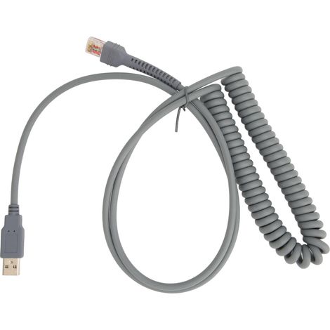 Câble de scanner de codes-barres ABS 3 mètres, câble USB pour Symbol LS2208 LS1203 LS4208 LS4278 Ds6707 (1/4)