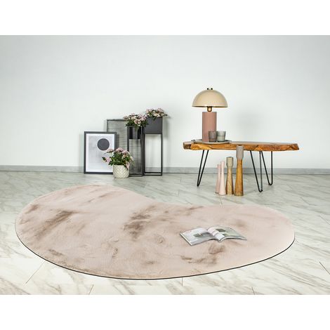 Joy - tapis organique - fausse fourrure - beige (1/5)