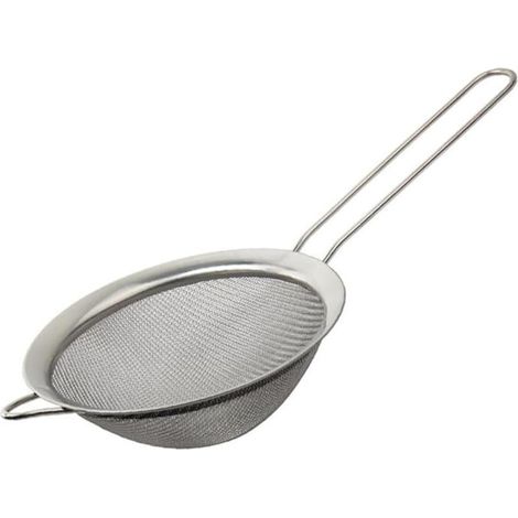 Passoire alimentaire en acier inoxydable, maille fine, passoires et tamis, fabriqué pour thé quinoa, soupe, tamiser, cuire, filtrer et bien plus encore (1/5)