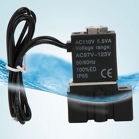 Électrovanne à action rapide en plastique, 110 V, 2 voies, pour air, eau et huile, G1/4 (1/5)