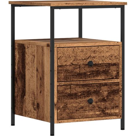 Maison Exclusive - Comodino Legno Antico 34x35,5x50 cm in Legno Multistrato