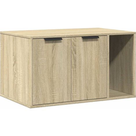 Maison Exclusive - Mueble arenero para gatos madera roble Sonoma