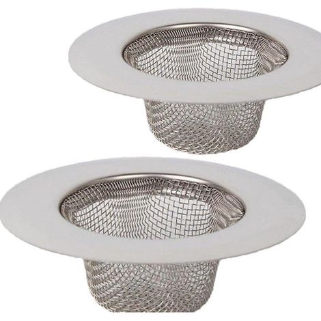 2 Tamis Évier Acier Inox Filtre Drain Douche (1/5)