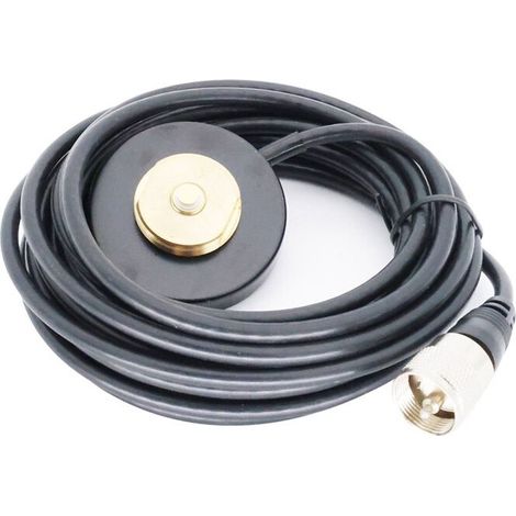 Adaptateur de montage d'antenne magnétique pour connecteurs UHF/VHF vers NMO, adapté aux accessoires radio mobiles montés sur véhicule.
