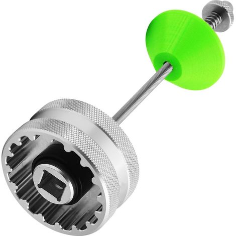 Instrument de démontage de manivelle en alliage d'aluminium robuste avec fond fileté pour réparation de vélo et atelier, accessoires de réparation d'atelier de vélo (1/5)