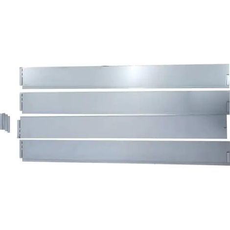 TrendLine Rasenkante Metall 1,19 m x 13 cm verzinkt - 4 Stück Rasenkante (1/2)
