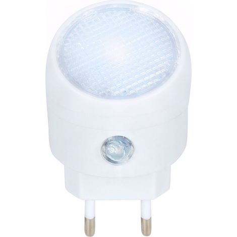 Luz nocturna led con sensor crepuscular 1w encendido automatico