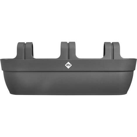 Elho Vibia Campana Easy Hanger XXL 70 - Noir - L 69 x B 23.7 x H 27 cm - Balcon - 100% recyclé (1/2)