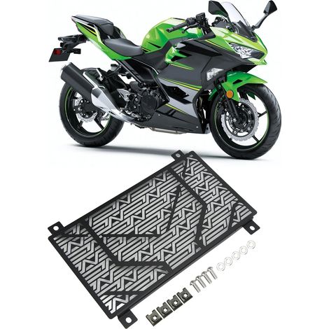 Filet de radiateur et de réservoir d'eau pour moto KAWASAKI NINJA400 2018+ Noir (1/5)