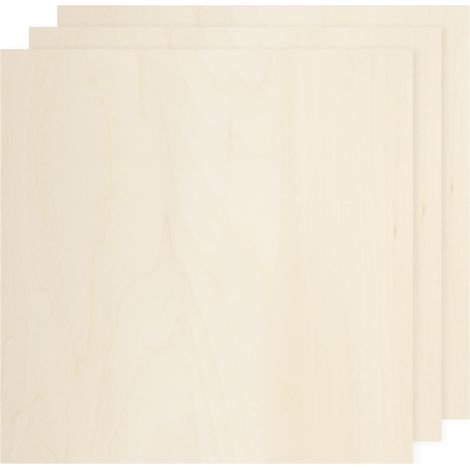 3Pcs Planchettes De Tilleul 150 x 150 x 3mm Panneaux De Bois Non Finis Contreplaqué Pour Artisanat Découpe Laser Avec Surfaces Lisses (1/5)