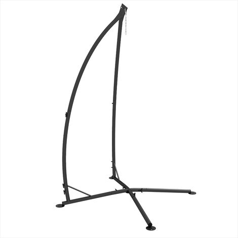 Fauteuil suspendu Support 110 x 110 x 215 cm charge 130 kg noir (1/5)