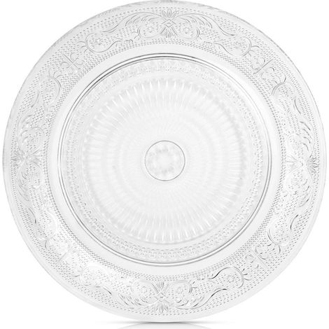 Assiette à dessert en verre, 18 cm de diamètre, compatible lave-vaisselle (1/5)