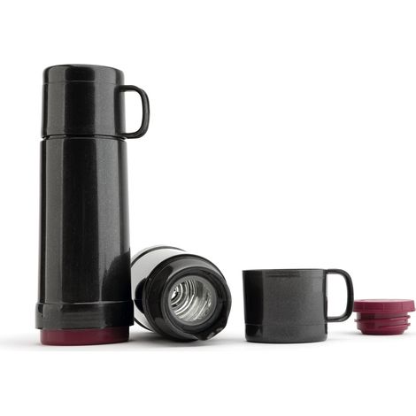 Jata Home HTER2150 – Thermos per liquidi freddi e caldi. Doppia parete. Grande isolamento. Senza BPA. Leggera. Chiusura ermetica. Nessun odore o sapore. Coperchio da usare come bicchiere. 500 ml (1/4)