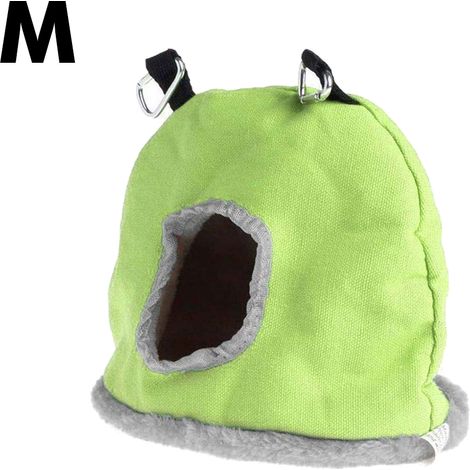 Nid d'oiseau chaud, rond et doux, petit nid d'oiseau en peluche pour cage d'hiver, hamac suspendu (1/4)