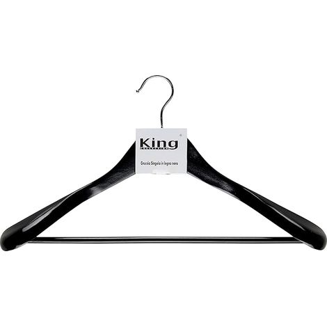King Home GRUCCIA SING. C/SPALLA LEGNO NERO QUALITA "A" 45x4,5x24h cm (1/4)