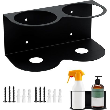 Wall Mounted Spray Bottle Holder Can Holder Metal Spray Can Holder Metal Wall Tools Storage Tools for Workshop Garage Shop Home (1/5)