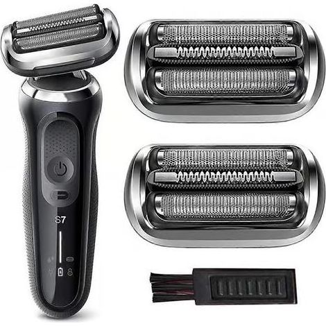 Replacement head 73S for Braun Series 7 electric shaver, compatible with models S7 7020s, 7025s, 7085cc, 7027cs and 70 (see illustration). (1/4)