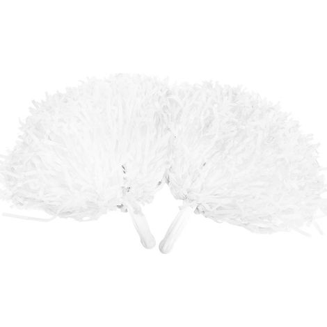 2 Pièces Multicolores Cheerleading Pom Poms Cheer Pompons de Pom-Pom Girl Boules de Fleurs de Pom Pom Girl Party Costume Accessoire de Sport (1/2)
