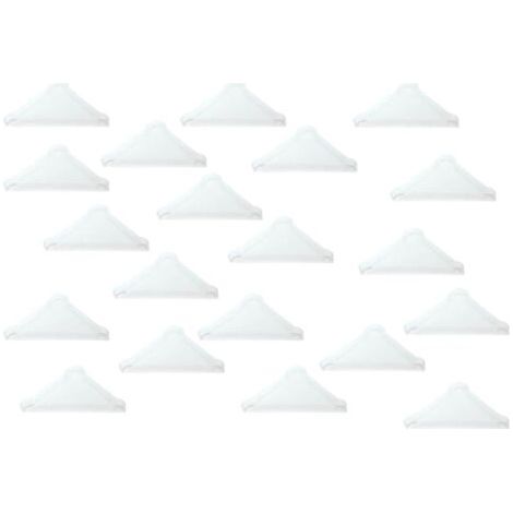 QORVA-Protecteurs d'angle 5 mm pour verre pointu, miroir, carreaux de céramique, couvre-coins à triple forme 20 pièces