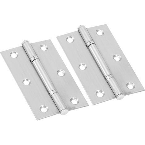 7 paires de petites paumelles en acier inoxydable pour meubles portes armoires domestiques accessoires quincaillerie