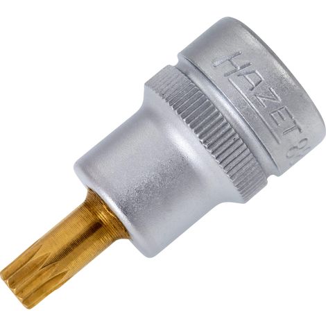 Hazet 8808-6 Inserto Chiave a Bussola per Giraviti, Oro, Attacco Quadro, Cavo, 10 mm 3/8 di Pollice (1/2)