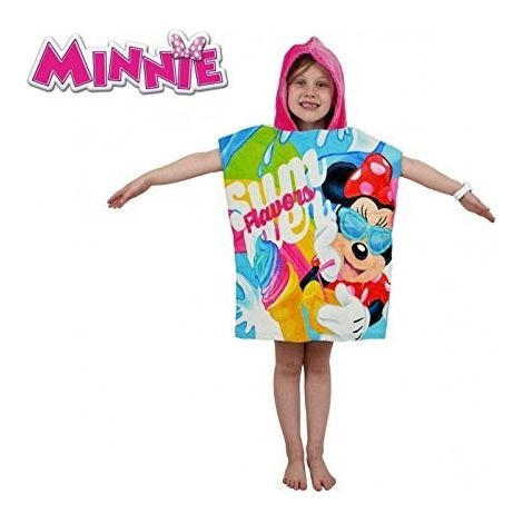 WD16951 - Peignoir en coton à capuche Minnie Mouse - 120x60 cm