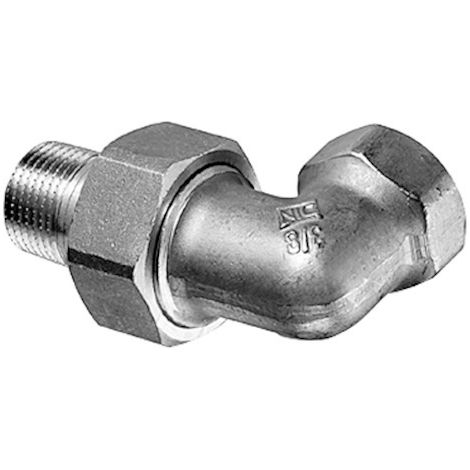 Schell Heizkörperverschraubung Eckform 10 bar, 3/4", Messing (1/4)