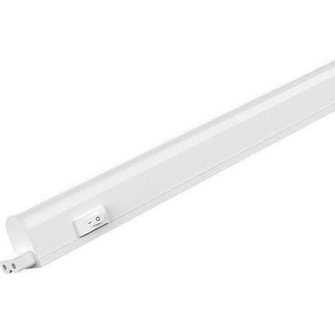 Luminaire LED T5 60 cm - Braytron - 7 W 780 lm - Connectable - Blanc chaud 830 K (3000 K) - Livré avec câble de connexion et interrupteur marche/arrêt (1/5)