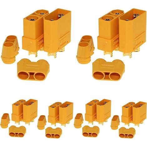 Conectores para baterías RC LiPo XT90H, 6 pares macho y hembra (1/5)