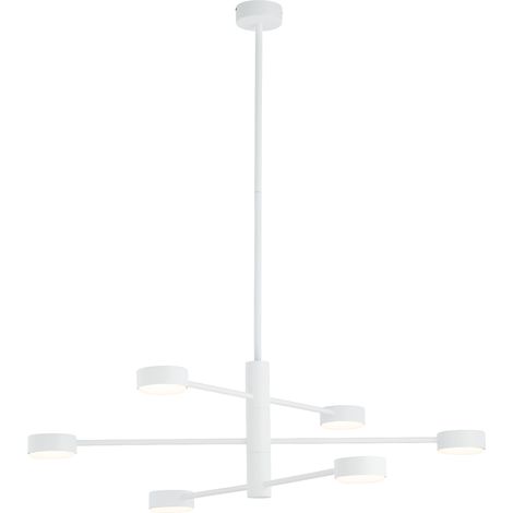 Suspension Nowodvorski Orbit blanche métal 6xGX53 Ø85cm (1/5)