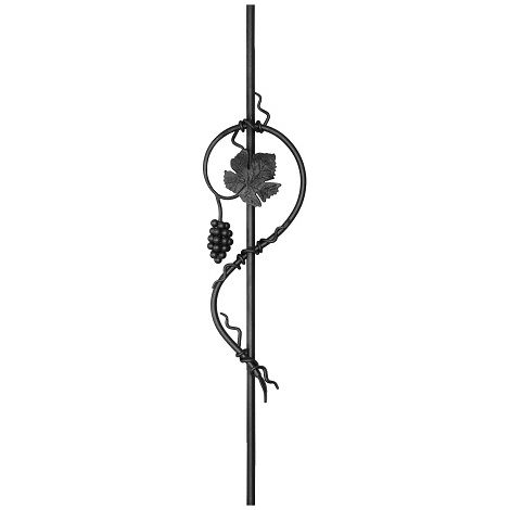 Barreau Décor raisins 1000x215 mm  - DECO FER FORGE