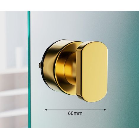 ABYSSE-Poignées à ventouses, poignées de porte à ventouses, poignées de fenêtre à ventouses pour cuisine et chambre, poignées de salle de bain à ventouses puissantes, dorées. (1/5)