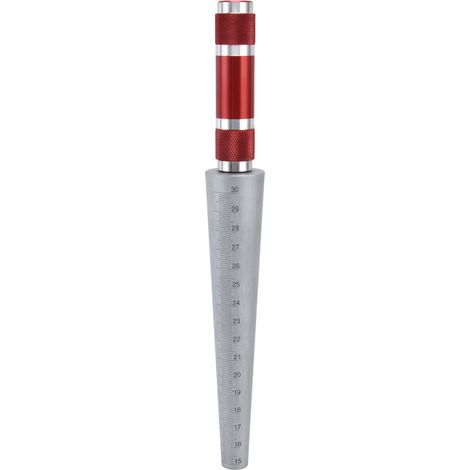 Jauge d'ouverture conique en acier inoxydable 15‑30mm, outil de mesure de diamètre intérieur, réglet palpeur conique (1/5)