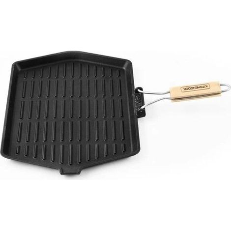 Grill Rectangulaire En Fonte émaillée 35 X 28 Cm Grill3528a Tfi Kitchencook (1/5)