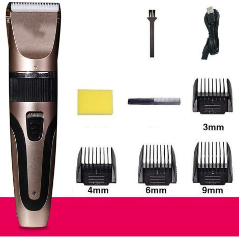 Tondeuse à cheveux électrique rechargeable par USB, rasoir électrique pour barbe, machine de coupe de cheveux et de barbe. (1/5)